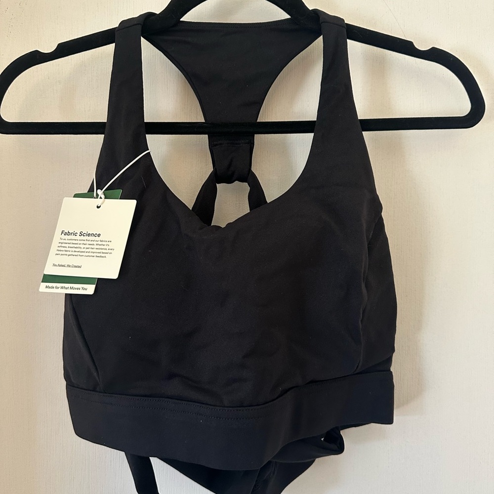 Halara Black Sports Bra NWT